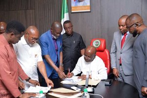 Otti signs N1trn Abia 2026 budget into law