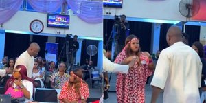 Man confronts wife at August Meeting, says she should be with their sick child